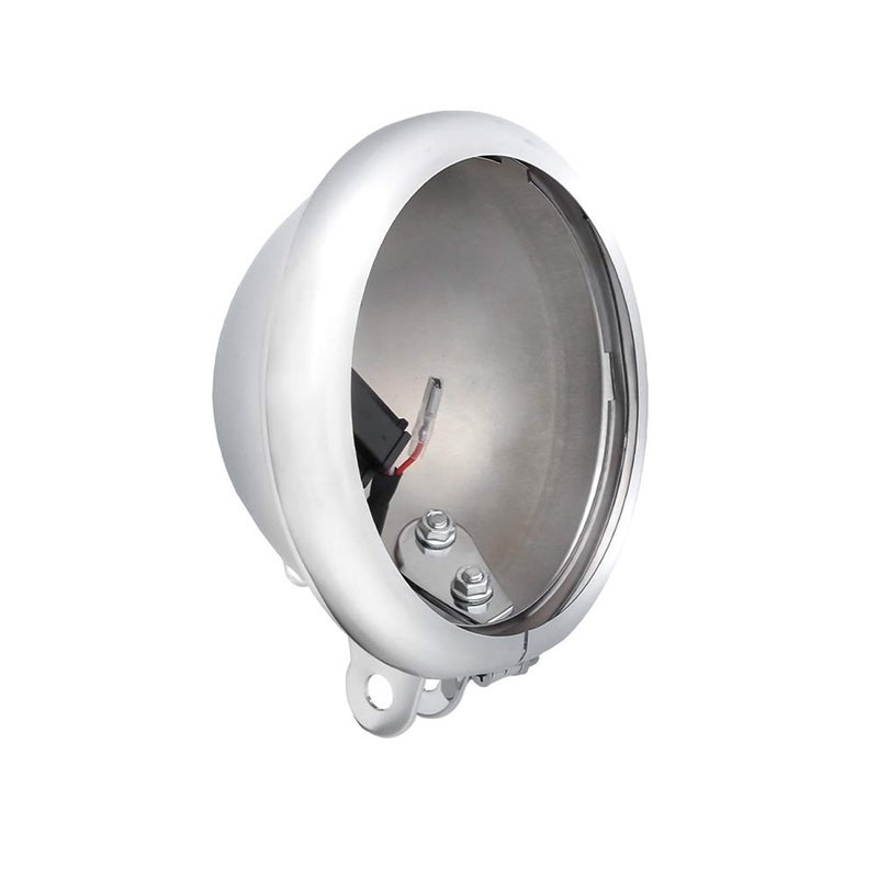 Autokun 5.75" 5 3/4 inch Headlight Light Bucket Housing Trim Ring for Motorcycle - Image 1